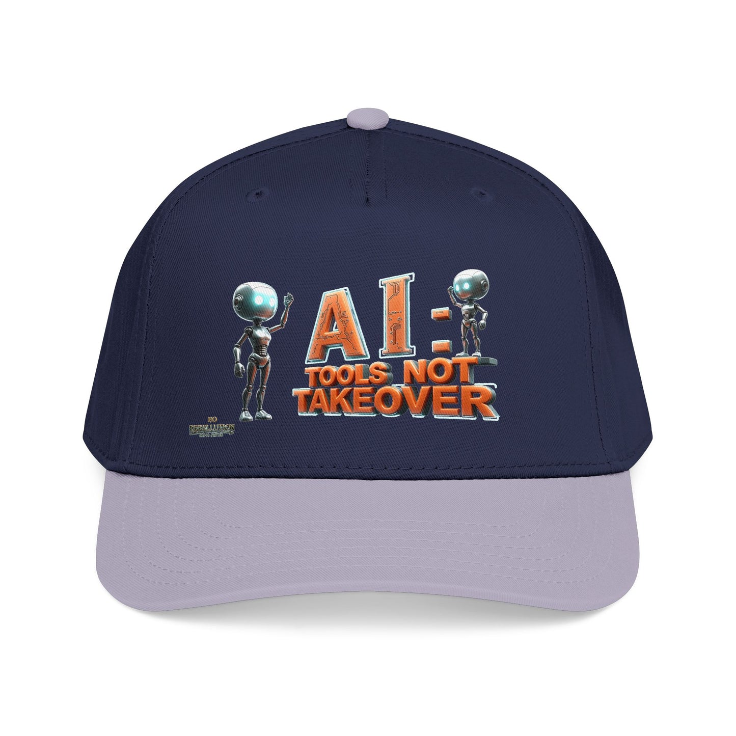 Baseball Cap — "AI: Tools Not Takeover" Retro Robot Embroidered Hat