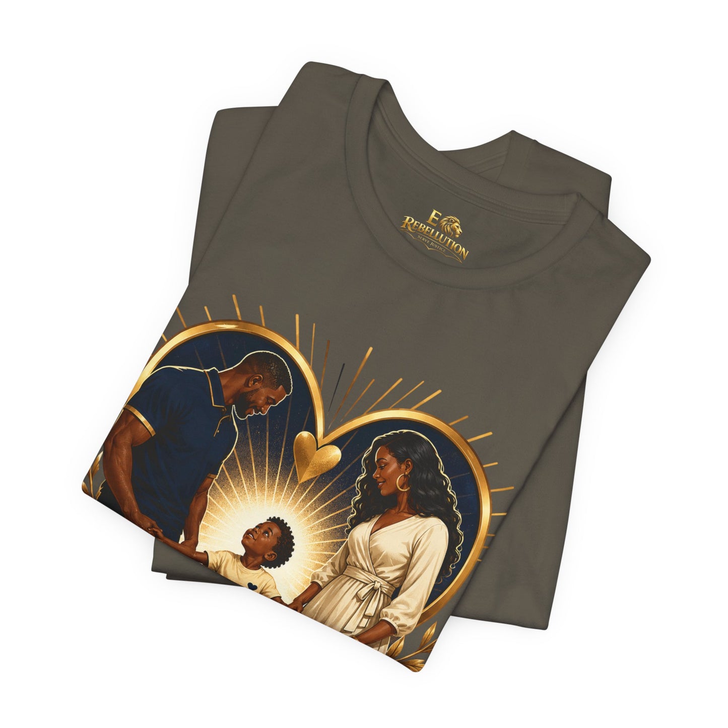 T-Shirt — “Our Hearts Need Both Parents” Family Love Tee