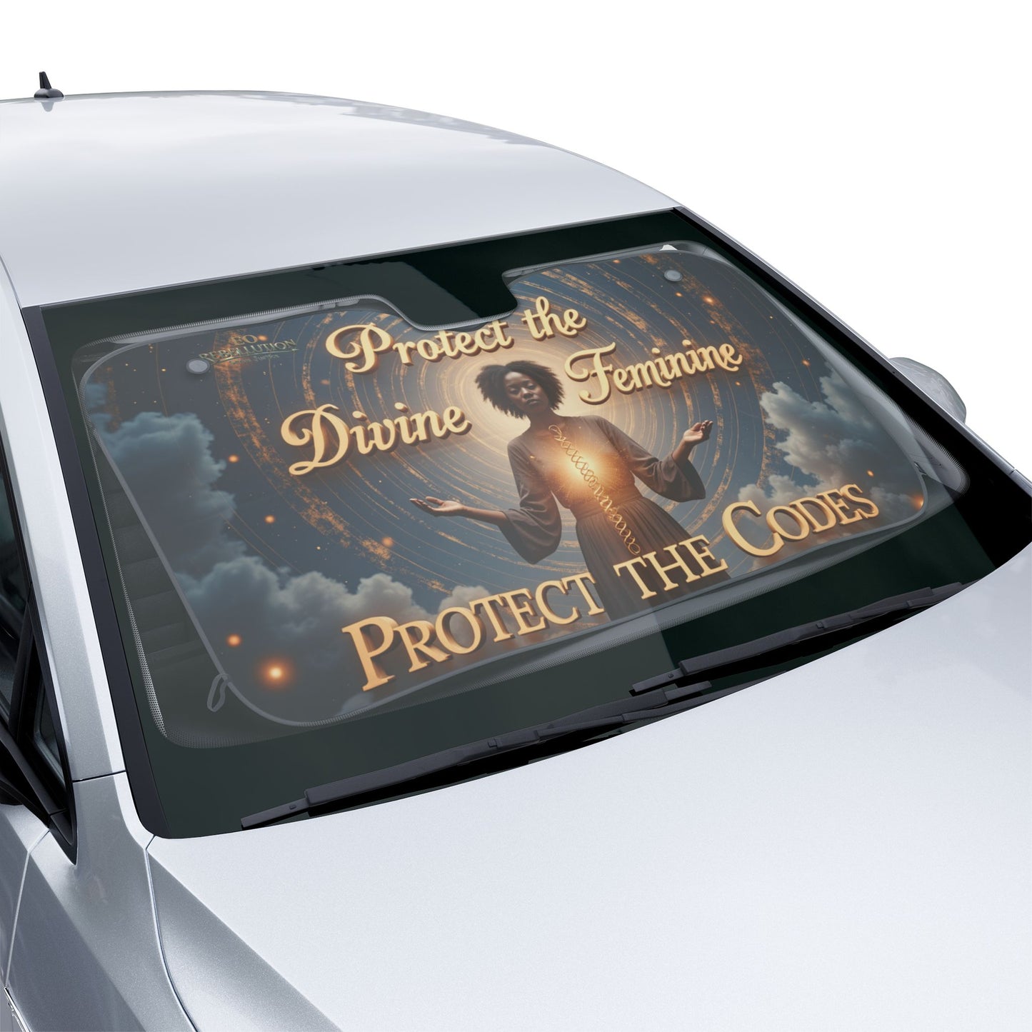 The Sacred Guard Sun Shade — "Protect the Divine Feminine"
