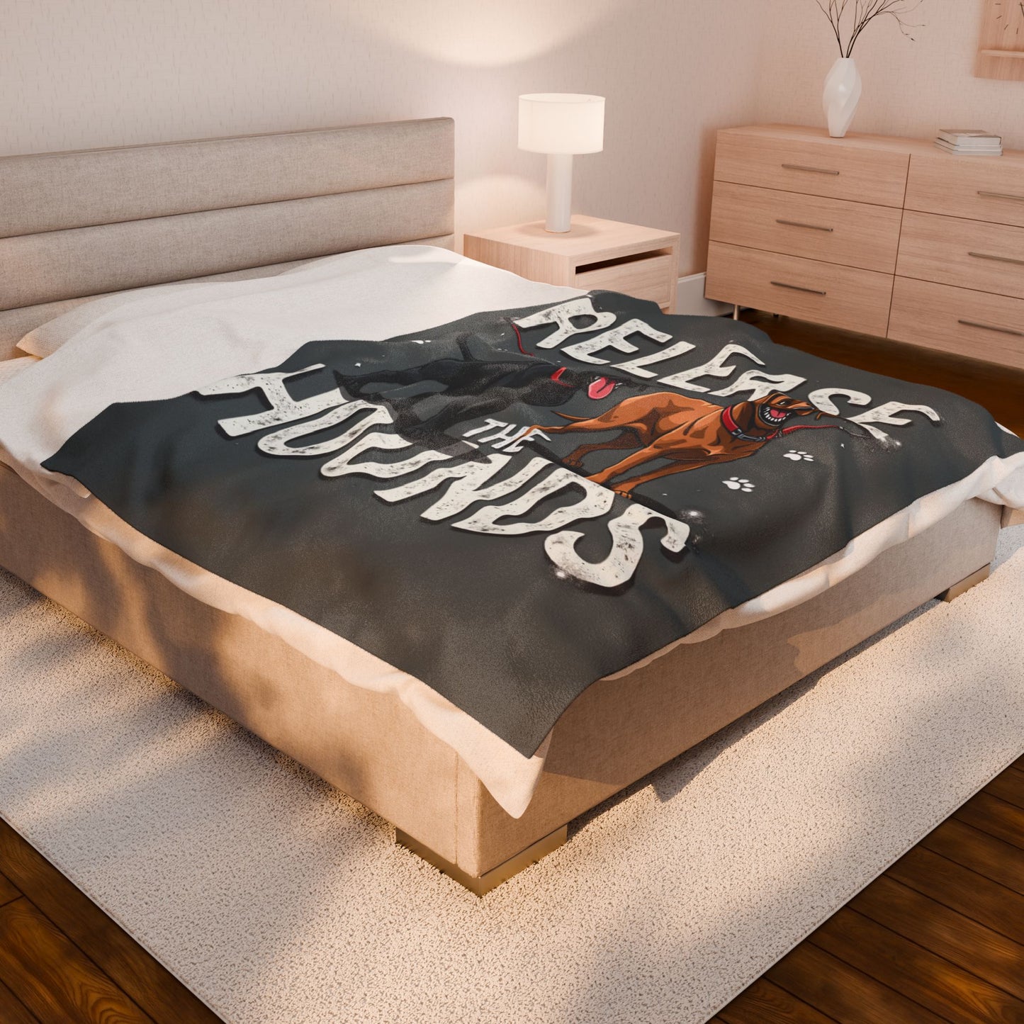 The Unleashed Guardians Throw Blanket — "Release the Hounds"