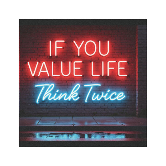 Think Twice Car Magnet