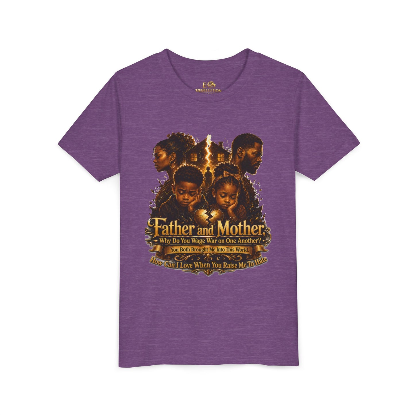 Father and Mother Youth Tee — Inspirational Family Love Kids T-Shirt