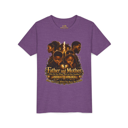 Father and Mother Youth Tee — Inspirational Family Love Kids T-Shirt