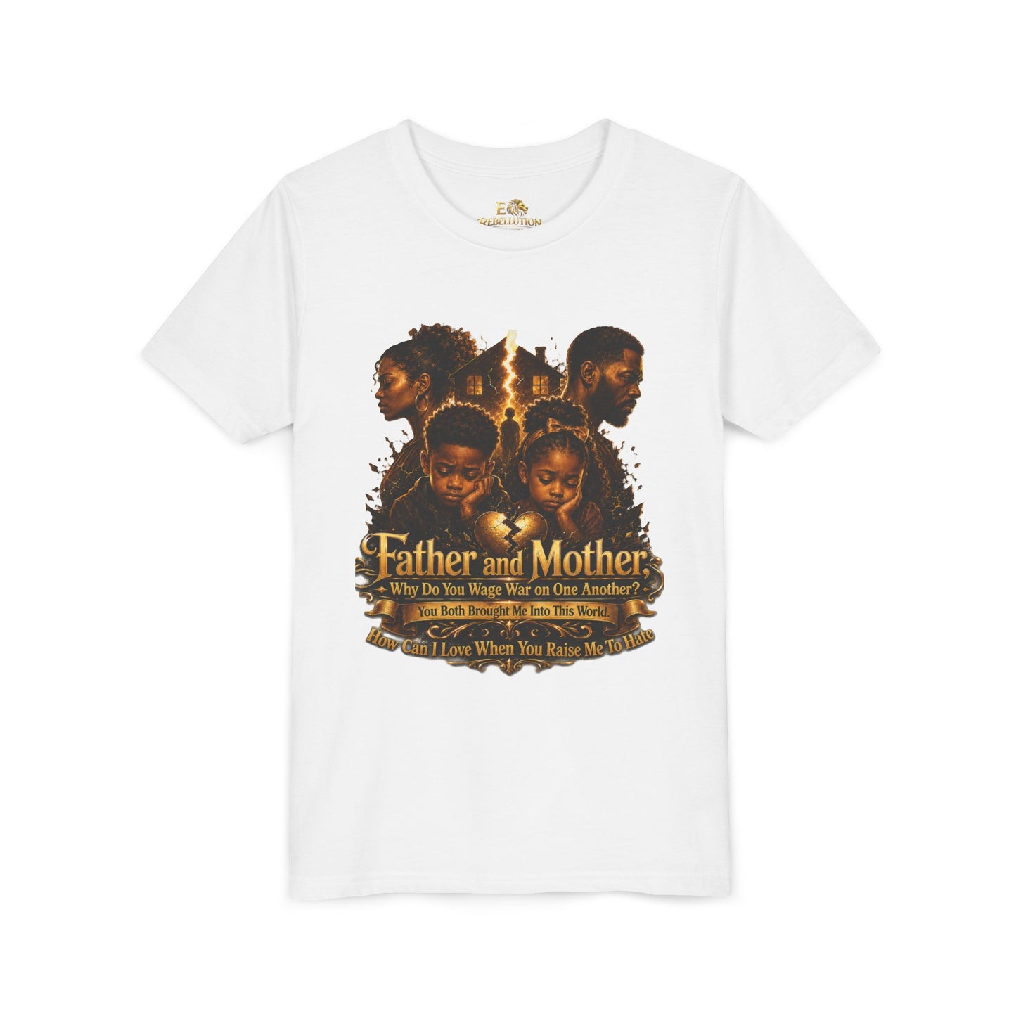 Father and Mother Youth Tee — Inspirational Family Love Kids T-Shirt