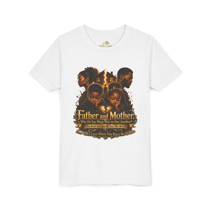 Father and Mother Youth Tee — Inspirational Family Love Kids T-Shirt