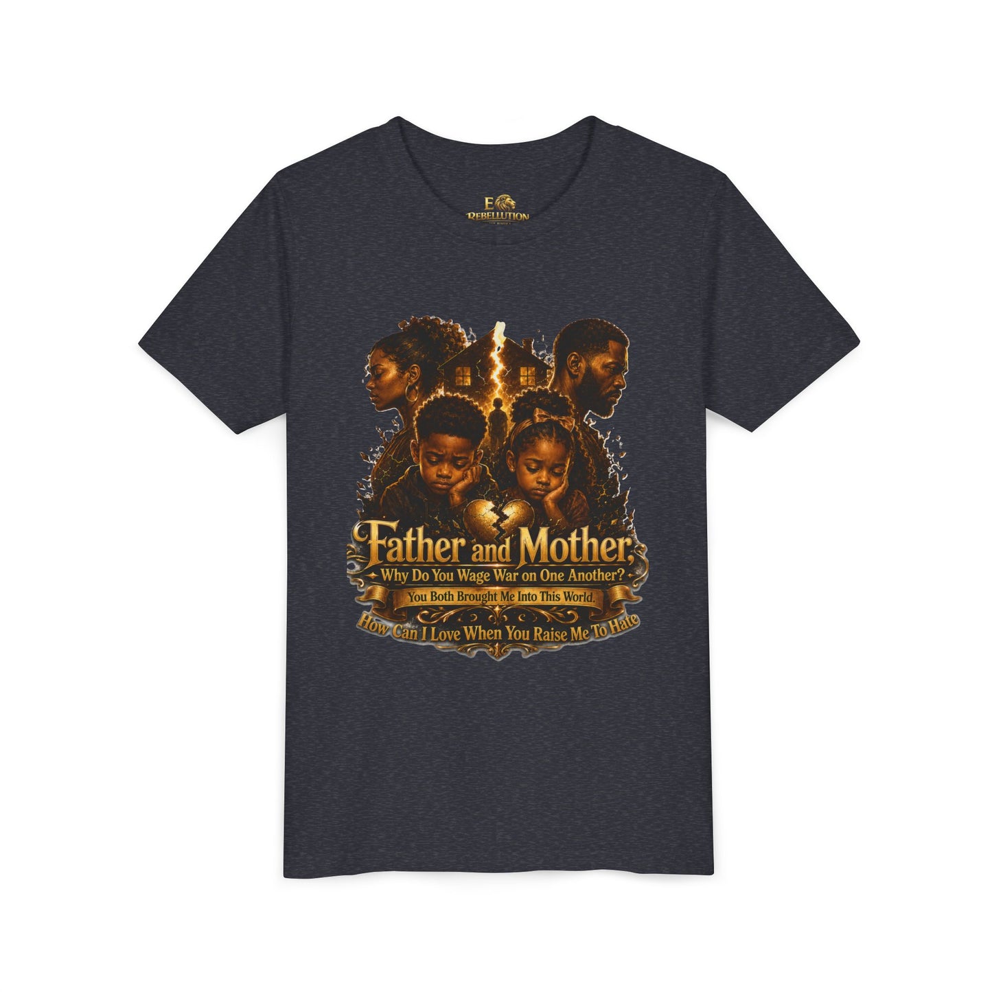 Father and Mother Youth Tee — Inspirational Family Love Kids T-Shirt