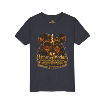 Father and Mother Youth Tee — Inspirational Family Love Kids T-Shirt