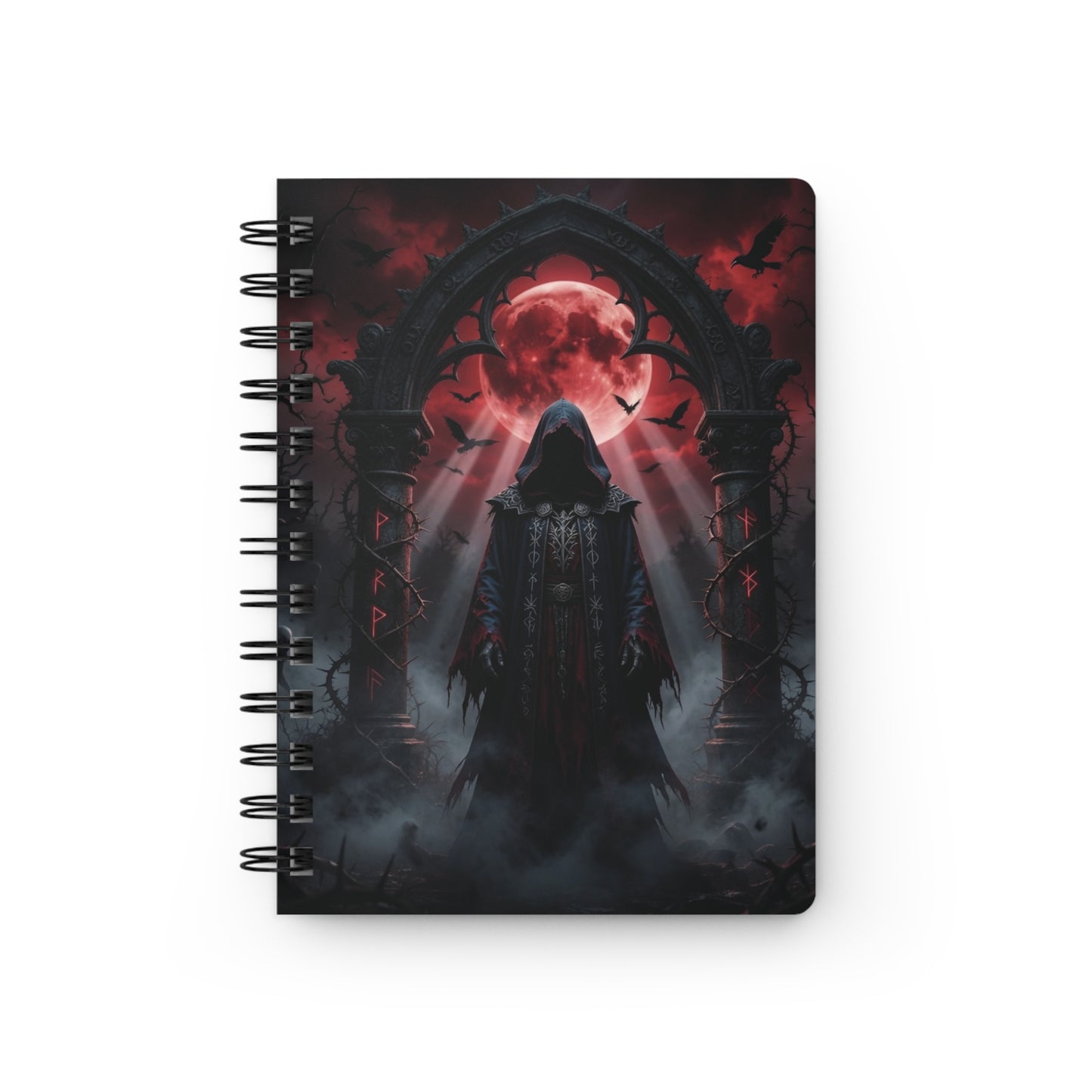 The Threshold Guardian Spiral Bound Journal "Grim Leaving"